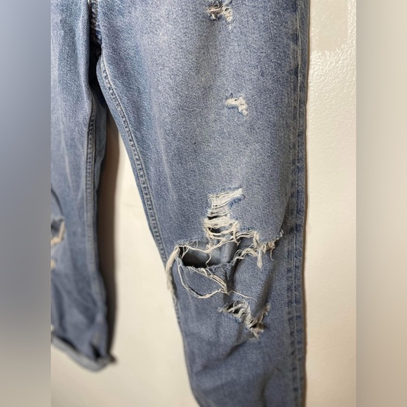 H&M & denim jeans low waist distressed, boyfriend, jeans size 28 - Picture 8 of 11